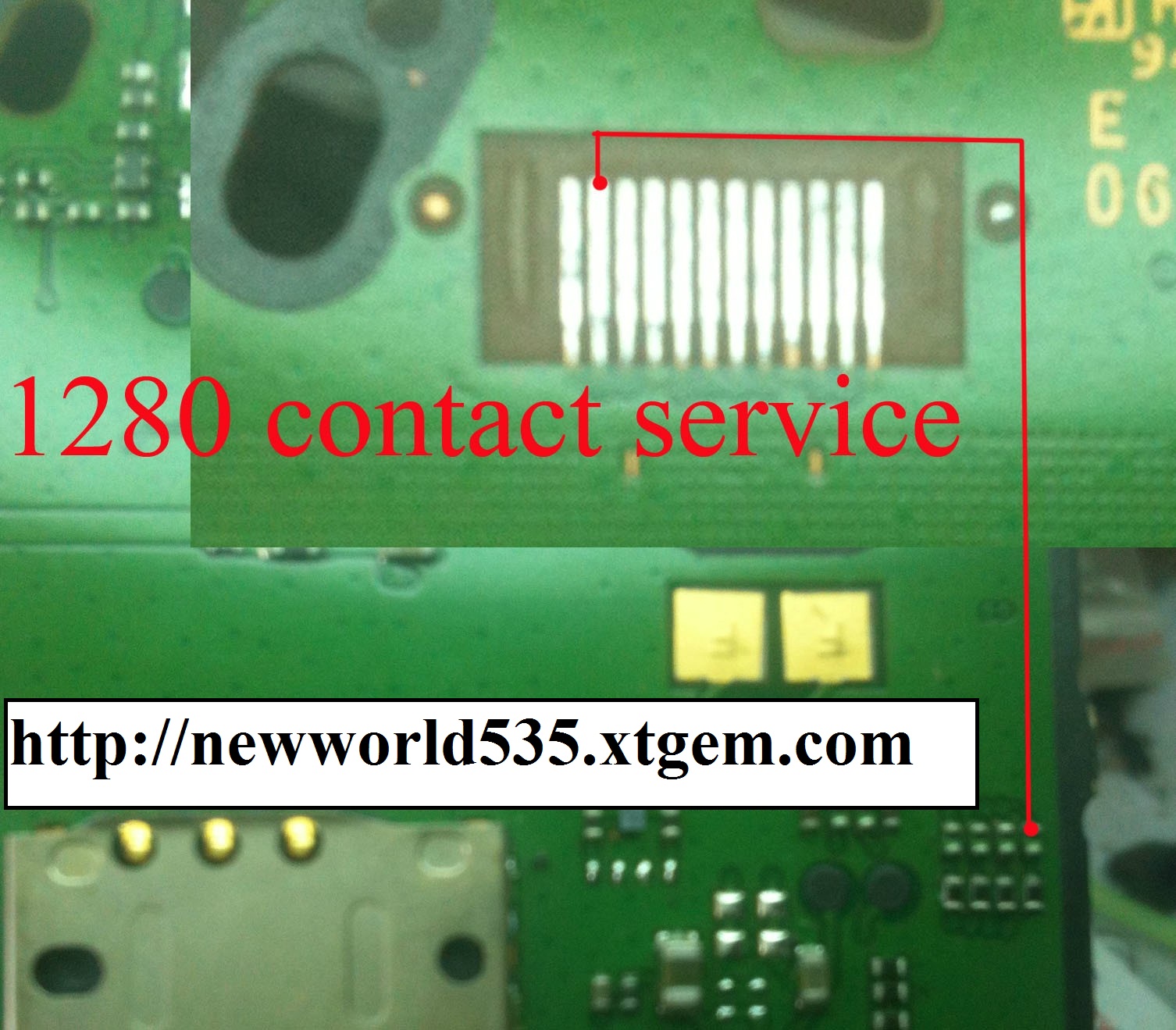 Nokia 1280 contact service